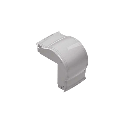 Curva vertical externa color blanco para canaleta THR40
