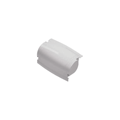Mini curva vertical externa color blanco para canaleta THR40