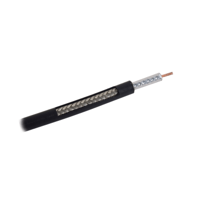 Carrete de 100m, Cable Coaxial RG-58 LMR-195, Baja Pérdida de 50 Ohms, Conductor de Cobre Sólido