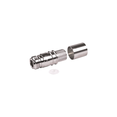 Conector N Hembra Plegable con Pin Cautivo para cable LMR600, LP600