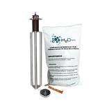 Kit Antivandalico de puesta a tierra de 45 A con Electrodo, Acoplador en Filtro y Compuesto H2Ohm.
