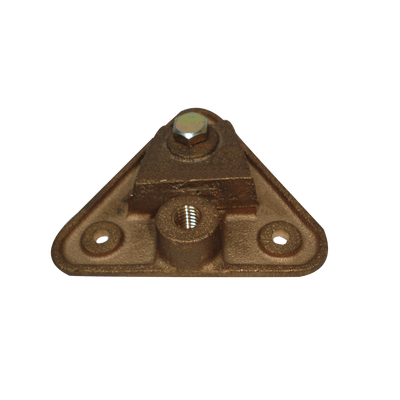 Base Triangular para Punta Pararrayo Maciza.