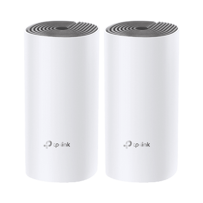Kit de Router inalámbrico mesh Deco E4 para Hogar / Doble banda AC 1200 / 2 puertos 10/100 Mbps / Compatible con amazon alexa.