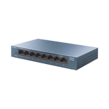 Switch de escritorio Gigabit de 8 puertos 10/100/1000Mbps, carcasa metálica