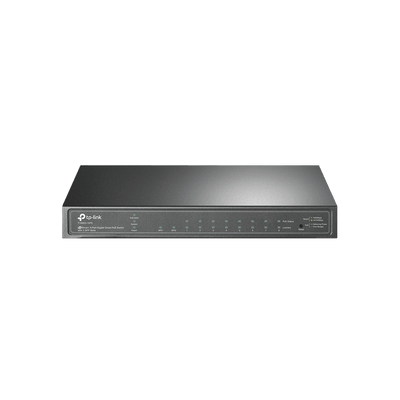 Switch PoE JetStream Administrable 8 puertos 10/100/1000 Mbps + 2 puertos SFP, 8 puertos PoE, 61W