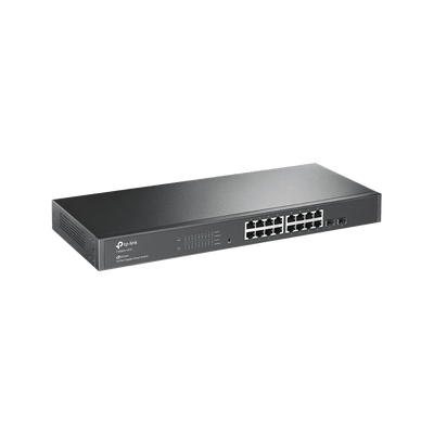 Smart Switch administrable Capa 2, 16 puertos 10/100/1000 Mbps + 2 puertos SFP