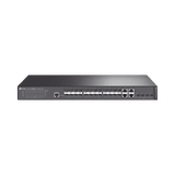 Switch JetStream Gigabit administrable capa 2, 24 puertos SFP, 4 puertos SFP+ y 4 puertos RJ45 Gigabit en combo