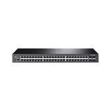 Switch JetStream Gigabit administrable Capa 2, 48 puertos 10/100/1000 Mbps + 4 puertos SFP