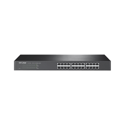 Switch no administrable de 24 puertos 10/100 Mbps para montaje en rack