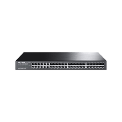 Switch no administrable de 48 puertos 10/100 Mbps para montaje en rack