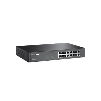 Switch Gigabit no administrable de 16 puertos 10/100/1000 Mbps para escritorio/rack