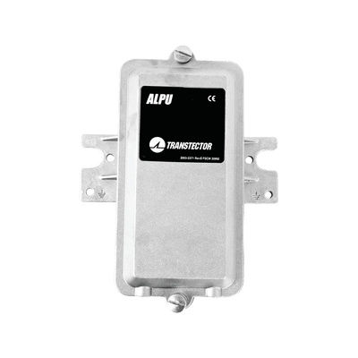 Protector PoE Metálico Individual Para Exterior Contra Descargas Atmosféricas Con Puertos RJ45 10/100 Mbps