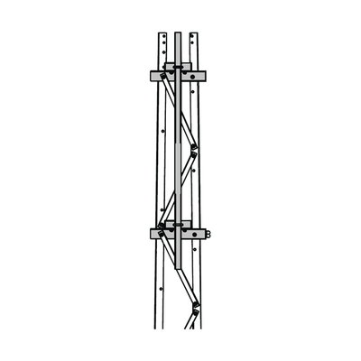 Mástil 2-3/8" x 1.8 m para Montaje en Cara de Torre Super Titan Secciones 1 a 3.