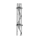 Mástil 2-3/8" x 1.8 m para Montaje en Cara de Torre Super Titan Secciones 3 a 7.