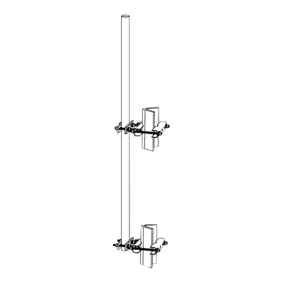 Montaje lateral con Mástil de 1.9" diam. x 6' (1.8m) longitud.