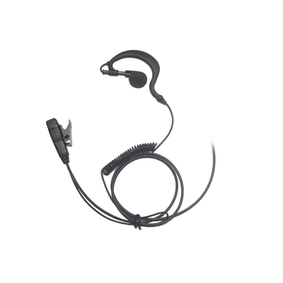 Micrófono de Solapa con Audífono Ajustable al oído. para radios Motorola GP900, HT1000, XTS2000/ 2250/ 2500/ 3000/ 3500/ XTS5000 / 5300