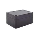Gabinete Plástico Negro para Exterior (IP65) de 100 x 68 x 50 mm Cierre por Tornillos.