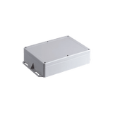 Gabinete Plástico para Exterior (IP65) de 160 x 220 x 100 mm Cierre por Tornillos Metálicos. Tiene Orejas para instalación a muro.