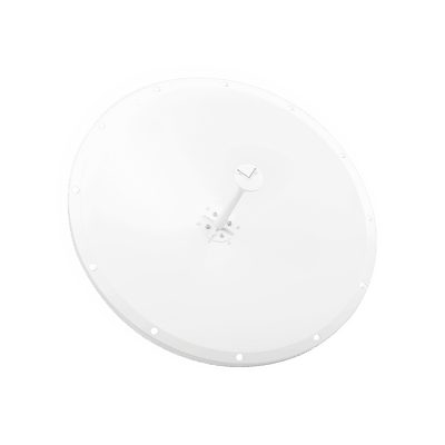 Antena Direccional con Frecuencia Extendida / 4.8 - 6.5 GHz / 28 dBi / Jumper incluido con conector SMA-Macho Inverso / Polaridad en 90º y 45º / Montaje incluido para torre o mástil