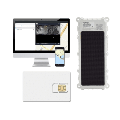KIT Dispositivo de Seguimiento de Activos / Protección IP67 / Recargable Li 9600 mAh / LTE Cat-M1/NB-IoT / Tamaño Compacto / Funciona con Energía Solar / + EPCOMGPSANUAL + SIM500MB2Y