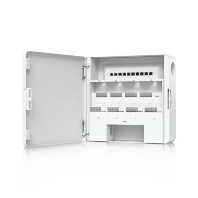 Enterprise Access Hub/Concentrador de Acceso Empresarial con Control de Entrada y Salida de hasta 8 Puertas y Soporte de Respaldo de Batería