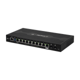 EdgeRouter 12, con 10 puertos 10/100/1000 Mbps + 2 puertos SFP, con funciones avanzadas de ruteo