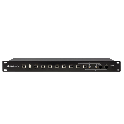 Ruteador Edgemax 8 puertos administrables Gigabit Ethernet + 2 SFP