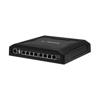 EdgeSwitch 8XP Administrable de 8 Puertos Gigabit PoE PRO de 24 V Pasivo y 48 V Pasivo, con funciones avanzadas de Capa 2