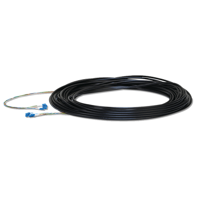 FiberCable de 90 m (300ft) Monomodo (SM) con conectores LC, ideal para equipos EdgeRouter, EdgeSwitch y EdgePoint.