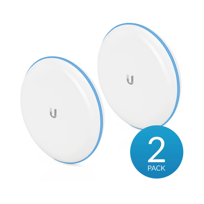 Kit UniFi Building Bridge de 1+ Gbps en 60 GHz con radio redundante en 5 GHz, alcance de hasta 500 m