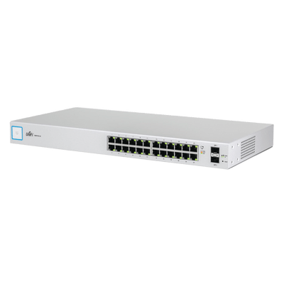 Switch UniFi capa 2 administrable de 26 puertos Gigabit (24 eth. y 2 SFP) Throughput 38.69 Mpps