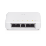 Switch UniFi FLEX de 5 puertos para semi-exterior IP55 (1 x PoE de entrada 802.3af/at/bt y 4 puertos PoE de salida 802.3af)