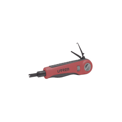 Ponchadora de Impacto con Cuchillas Tipo 66, 88 y 110, incluye gancho y extractor de cable.