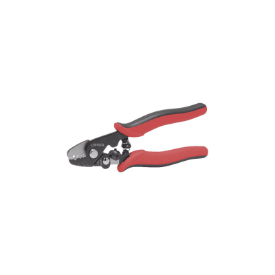 Pinza pelacables para fibra óptica con tres guías de pelado de cable : 2mm, 900µm y 250µm.