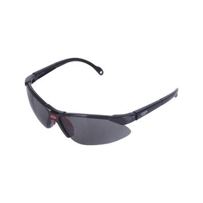 Lentes de seguridad modelo "Orión" negro, armazón de plástico.