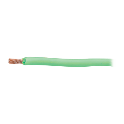(SLY303) Cable 8 awg color verde,Conductor de cobre suave cableado. Aislamiento de PVC, autoextinguible. (Venta por Metro)
