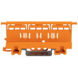Adaptador de Fijación Serie 221 / 6 mm² / Para Montaje Sobre Carril DIN-35 y Montaje Atornillado / Color Naranja / Aislamiento Poliamida / Clase de Inflamabilidad UL 94 V0