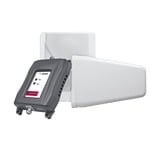Kit repetidor Doble Banda para cobertura celular, especial para 3G (H+) y 2G (E), cubre áreas de hasta 800m²;. 70 dB de ganancia máxima. Bandas de frecuencia de 850MHz (Banda 5 o GSM850) y 1900MHz (Banda 2 o PCS1900).