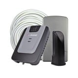 Kit repetidor Doble Banda para cobertura celular, especial para 3G (H+) y 2G (E), cubre áreas de hasta 150m²;. 60 dB de ganancia máxima. Bandas de frecuencia de 850MHz (Banda 5 o GSM850) y 1900MHz (Banda 2 o PCS1900).