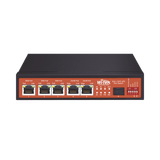 Controlador Solar de 5A con Switch PoE / 1 Puertos Gigabit PoE 802.3 bt / 2puertos PoE 802.3 af/at con 2 Puertos PoE Pasivo 24 Vcc / 1 Puerto SFP / No administrable