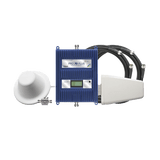 KIT Amplificador de señal celular 4G LTE, 3G y VOZ. Especial para cubrir áreas de hasta 5000 Metros Cuadrados por ser de grado comercial e industrial. Soporta múltiples operadores, tecnologías y usuarios.