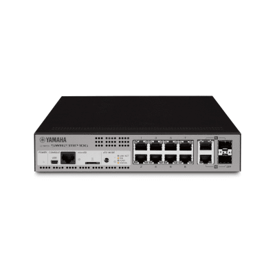 SWITCH DE RED L2 INTELIGENTE CON 10 PUERTOS POE AT 30W P/ DANTE