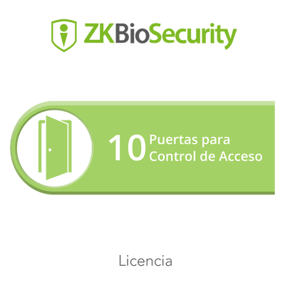 Licencia para ZKBiosecurity permite gestionar hasta 10 puertas para control de acceso