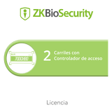 Licencia para ZKBiosecurity para modulo de estacionamiento de 2 carriles utilizando controlador de acceso