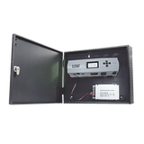 Controlador de Acceso / 4 Puertas / Biometría Integrada / 3,000 Huellas / Compatible con Sistemas de Elevadores (10 Pisos) / Incluye Gabinete y Fuente de Alimentación 12Vcc/5A