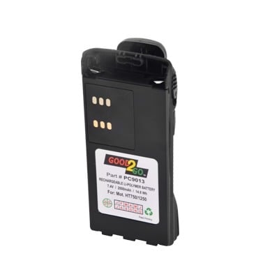 Batería con cargador USB integrado de Li-Ion 2000MAH con clip para radios HT750/1250, PRO5150/5550/7150/7350/7550