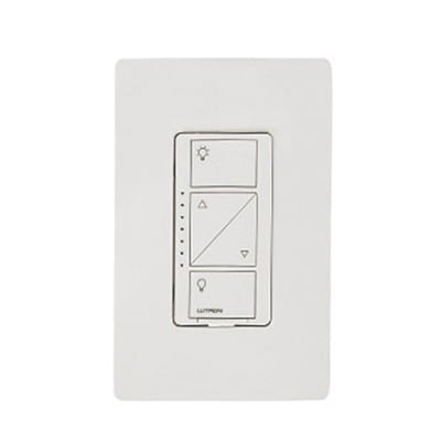 (Caseta Wireless) Atenuador de pared. Aumenta/Disminuye Intensidad de Iluminación. No requiere cable neutro. 150W LED / 600W INC/HAL