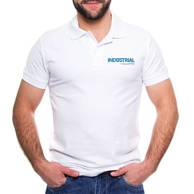 Playera Tipo Polo Color Blanco INDUSTRIAL by AccessPRO