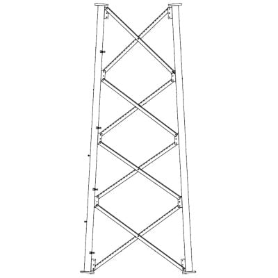 Sección 8 Base para Torre Autosoportada línea SSV (Código de Fábrica: 8N106)