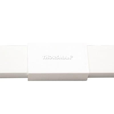 Pieza de unión color blanco de PVC auto extinguible, para canaleta TMK1720 (5280-02001)
